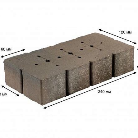 Клинкерная мозаика Мюнхен Пятый Элемент 60x60x52мм